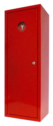 Fire extinguisher cabinet, metal, plastic lock, for 12 kg device - 720x300x250 mm