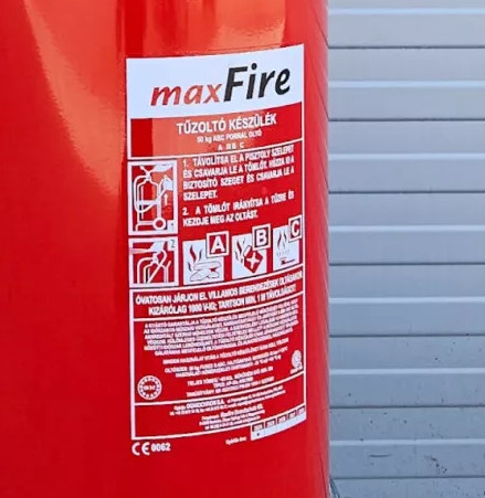 Device label Maxfire GP6 55A 233B C