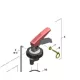 Plastic safety pin + end cap for Lithium X series (7+8 pos)