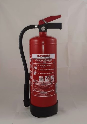 BAVARIA Phoenix 6 kg Feuerlöscher-Pulver P6 ABC 43A 233B C Manometer GERMAN