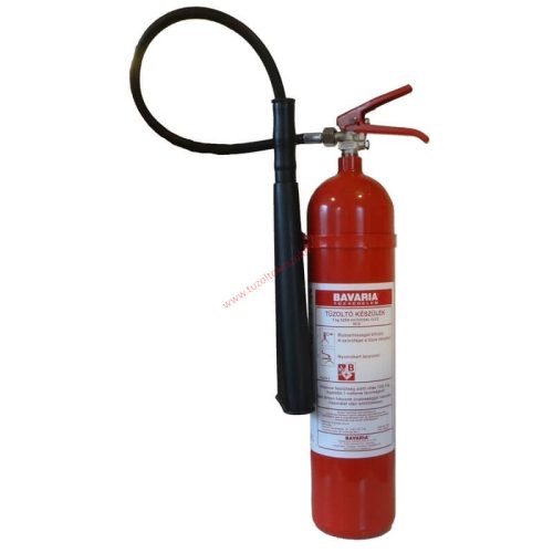 BAVARIA SIGMA 5 kg carbon dioxide extinguisher, gas extinguisher 89B, with holder