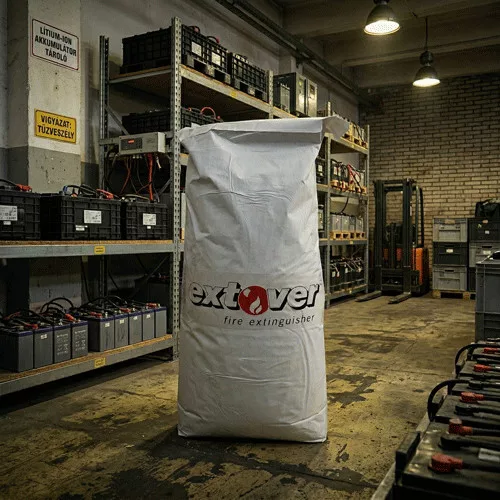 Extover synthetischer Feuerlöschsand, Feuerlöschgranulat, Beutel, 12,5 kg, 50 Liter