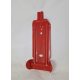 Wall holder - for a fire extinguisher hanging on the back of the bottle