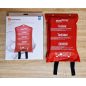 Fire blanket, fiberglass premium 1.6x1.8 meters DIN EN 1869, in holder
