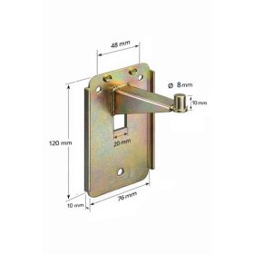 Wall holder - valve for hanging fire extinguisher
