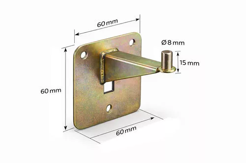 Wall holder - valve for hanging fire extinguisher