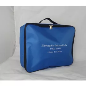   Erste-Hilfe-Ausrüstung - IV. Kategorie - 101-200 Personen, in blauen Taschen