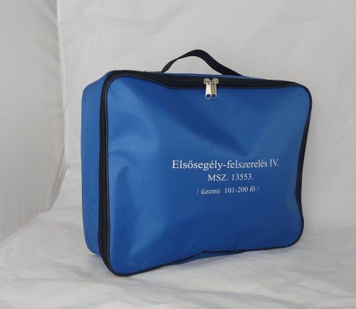 First aid equipment - IV. category - up to 101-200 people, in a blue bag