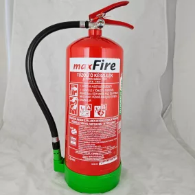   MAXFIRE 6 literes AB habbal oltó tűzoltó készülék 27A 144B függesztővel (fluormentes)