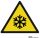 Vigyázz! Alacsony hőmérséklet - Figyelmeztető jel IMPLASER - 9x9 cm átlátszó öntapadó