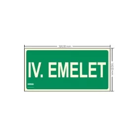   BOGEN. Schild „FLOOR LEVEL INDICATOR“ – Fluchtweg, hinterleuchtetes Kunststoffschild 32x16 cm, 0,7 mm dick – IMPLASER B153