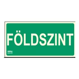   Beschriftung BODENFÜLLSTANDANZEIGE - Fluchtweg, Hinterleuchtetes Kunststoffschild 32x16 cm, 0,7 mm dick - IMPLASER B150