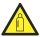 Gas bottle - Warning sign IMPLASER - 9x9 cm transparent self-adhesive