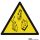 Vigyázz! Leeső tárgyak - Figyelmeztető jel IMPLASER - 9x9 cm átlátszó öntapadó