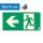 Escape route to the left, Backlit self-adhesive sign 20x10 cm - IMPLASER B150