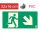 EXIT sign - Escape route, Backlit self-adhesive sign 20x10 cm - IMPLASER B150