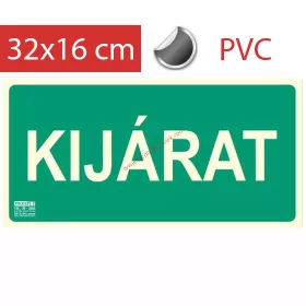   EXIT sign - Escape route, Backlit sign self-adhesive 32x16 cm - (100 pcs)