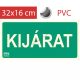 EXIT-Schild - Fluchtweg, Leuchtschild selbstklebend 32x16 cm - (100 Stück)