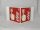Fire alarm hand signal panoramic sign 21x21 cm