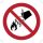 DO NOT extinguish with water safety sign plastic sign 22.4x22.4 cm