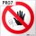 NO ENTRY, Occupational safety plastic sign 21x21 cm, 0.7 mm thick - IMPLASER