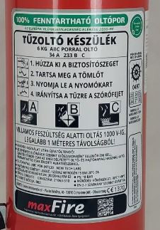 Készülék címke MAXFIRE EMME GREEN