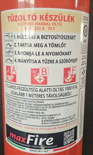 Készülék címke MAXFIRE EMME DOLOMIT