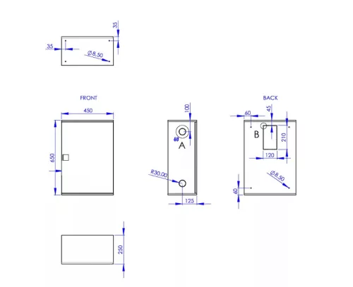 LC 650x450x250 - C52 Lapos tömlős rendszer