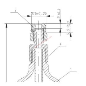 CO2 hajtóanyag palack M15x1,25 500g