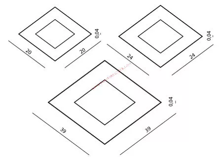 Magnetic channel cover - dangerous material to prevent leakage 615x615 mm, with wall mounting frame MDC03