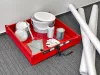 Foldable chemical resistant tray, 600x600x130 mm, ETF60