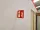 Fire extinguisher double-sided perpendicular sign 15x15 cm, Photoluminescent, wall mountable