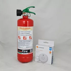   2 literes Maxfire konyhai habbal oltó + Smartwares RM-250 füstérzékelő (AKCIÓBAN)