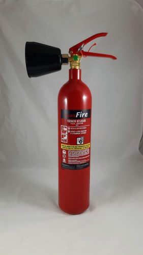 MAXFIRE 2 kg Carbon dioxide fire extinguisher, gas fire extinguisher 34B, with metal holder