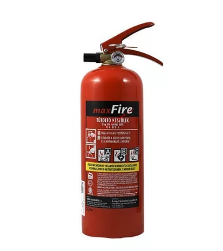 2 kg Maxfire ABC porral oltó + Smartwares RM-250 füstérzékelő (AKCIÓBAN)