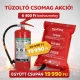 Tűzoltó készülék (GREEN) + tűzoltó takaró ( 6 kg ABC porral oltó + 1,6x1,8 FEX takaró)