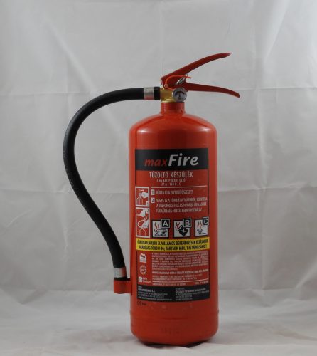 MAXFIRE 4 kg ABC powder fire extinguisher 27A 144B C, with wall holder