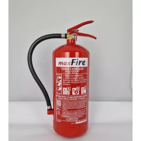   MAXFIRE 6 kg-os ABC porral oltó, poroltó tűzoltó készülék 43A 233B C ,függesztővel