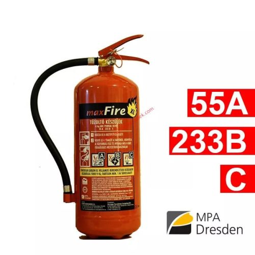 Készülék címke Maxfire GP6 55A 233B C