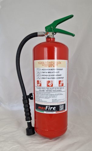 MAXFIRE EMME 6 literes ABF habbal oltó tűzoltó készülék 21A 183B 40F 
