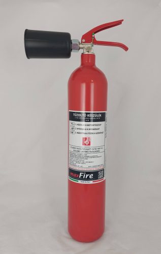 2 kg-os Szén-dioxiddal oltó, gázzal oltó tűzoltó készülék 34B - MAXFIRE EMME