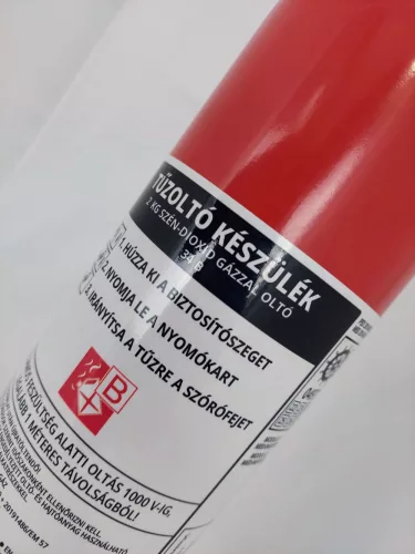 MAXFIRE EMME 2 kg-os Szén-dioxiddal oltó, gázzal oltó tűzoltó készülék 34B 