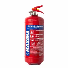   MAXIMA 2 kg ABC powder fire extinguisher, powder fire extinguisher 13A 89B C, with holder