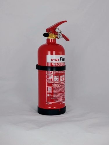 maxFire 2 kg Feuerlöschpulver GP2 ABC Druckmesser + Halterung