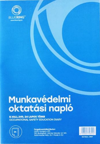 Munkavédelmi oktatási napló