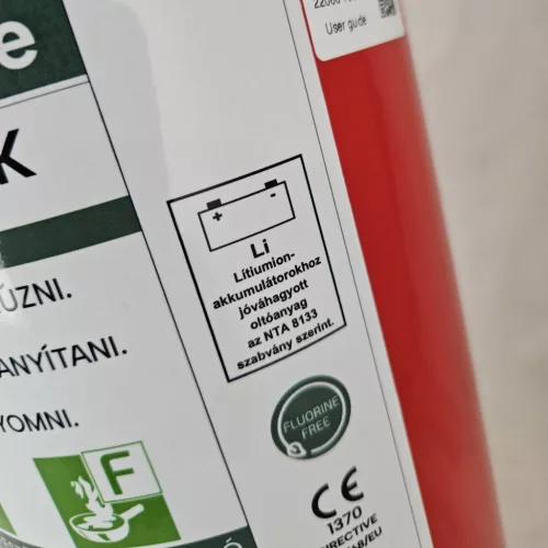 MAXFIRE LITH-M 6-Liter Battery Fire Extinguisher 27A 144B 40F Lithium (fluorine-free)