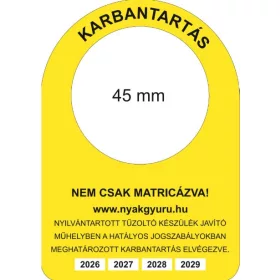 Standard tűzoltó készülék nyakgyűrű műhelyeknek