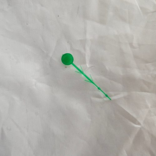 Sicherheitsnadelbefestigung Kunststoffplombe 8mm