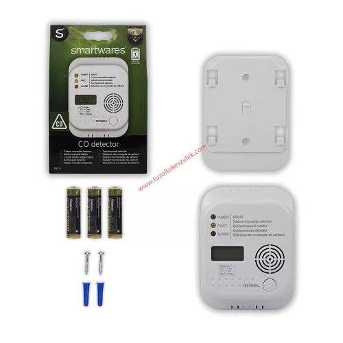 Smartwares RM370 Kohlenmonoxid-CO-Melder mit Display und Temperaturanzeige