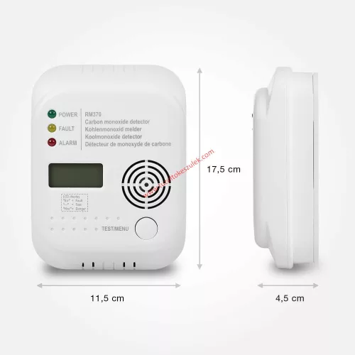 Smartwares RM370 Kohlenmonoxid-CO-Melder mit Display und Temperaturanzeige